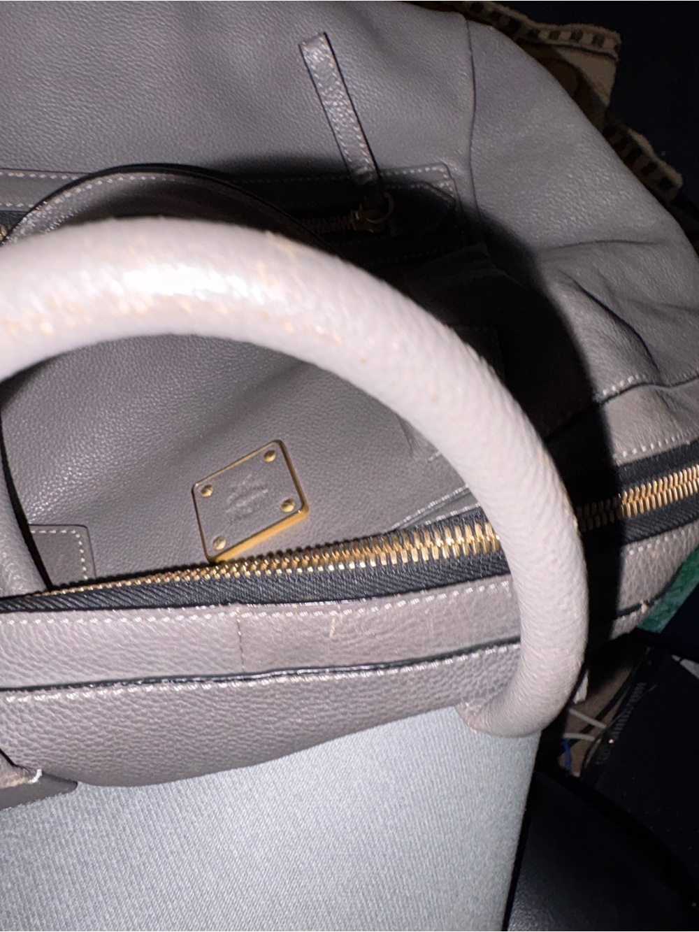 Mcm Gray Women's Top-Handle Satchel Bag with crossbody strap - Picture 5 of 16